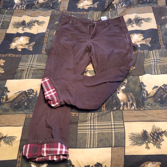 carhartt women's flannel lined pants
